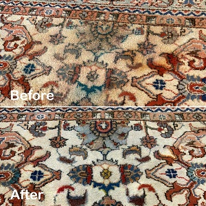 Color Damage on Handmade Rug