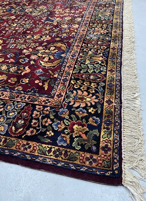 Handmade Rug After Repairing And Re-Fringing