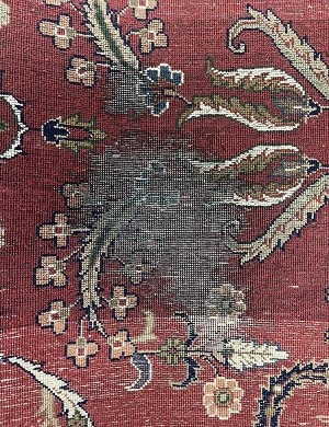 Back of the Rug Repairing - Before