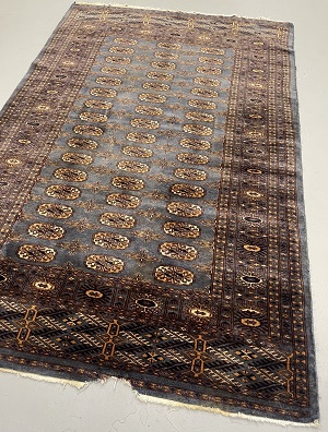 Rug Repairing and Re-fringing - Before