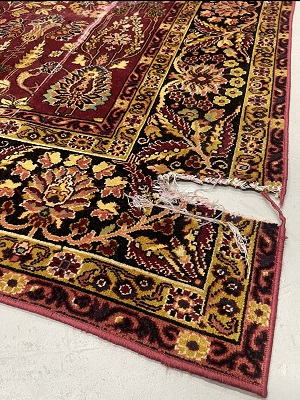 Rug With Damaged Border - Before